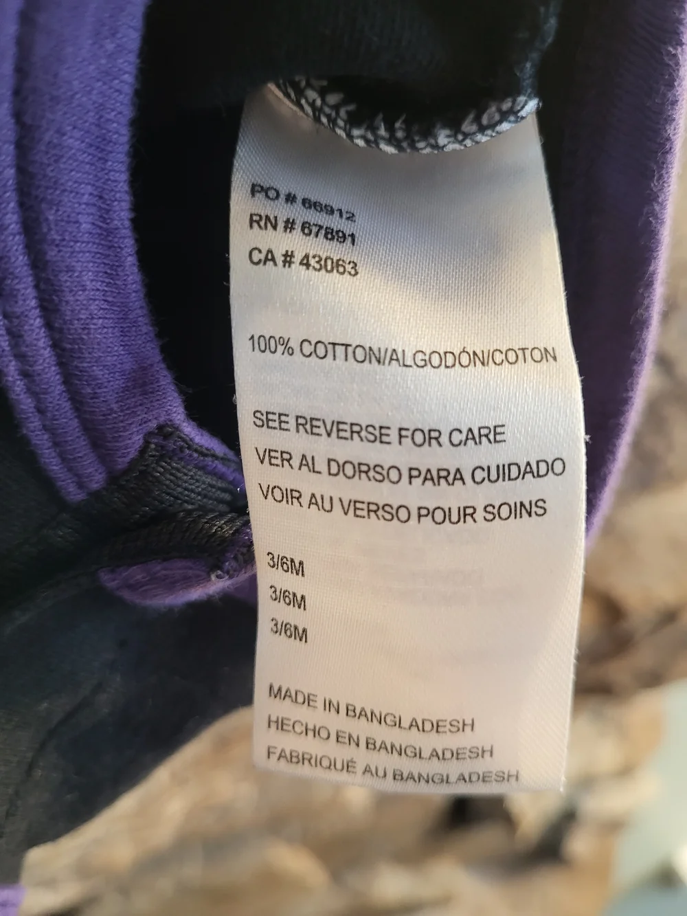 NFL Baltimore Ravens Black and Purple Baby Bodysuit